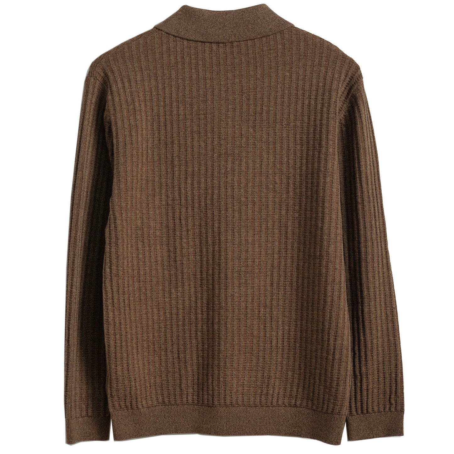 British retro style striped sweater men's lapel pullover casual slim knit sweater base layer sweater
