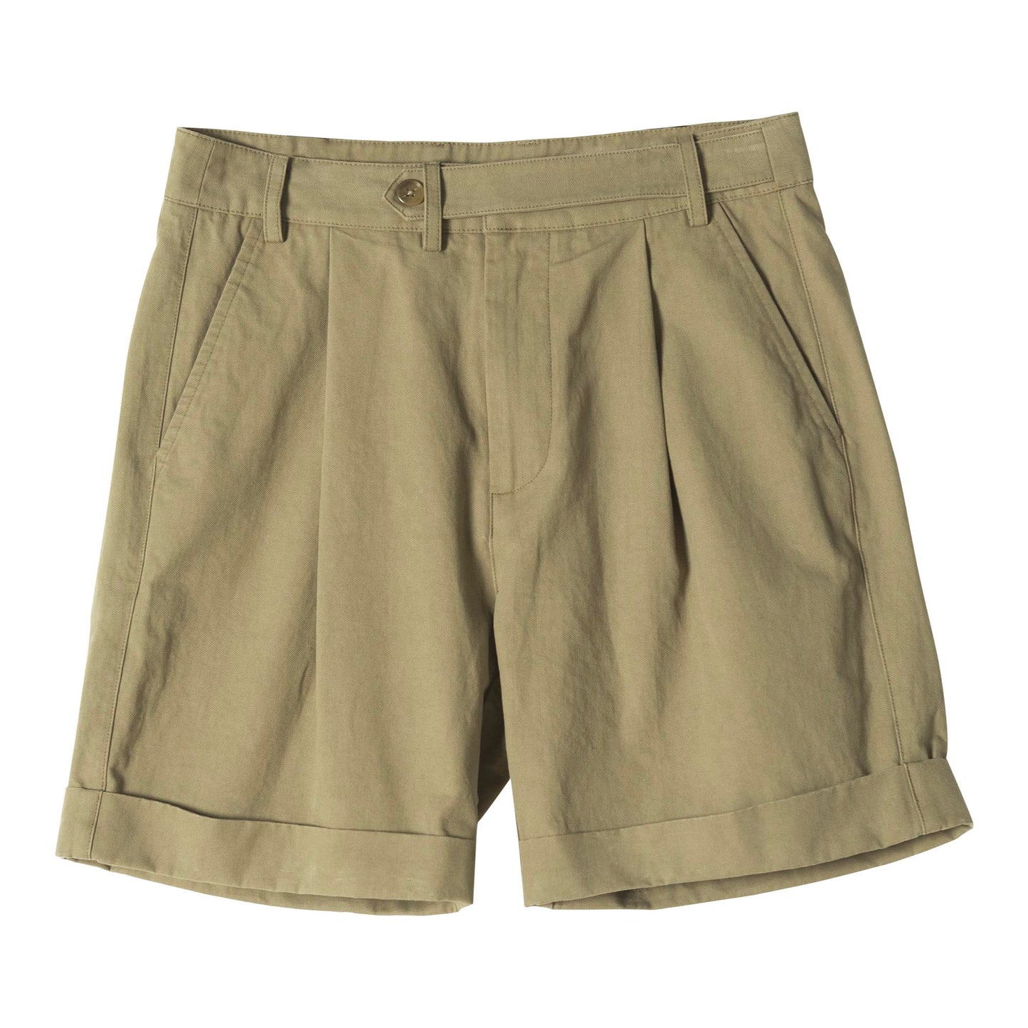 American retro style work shorts men's Ami khaki summer thin cotton straight loose shorts