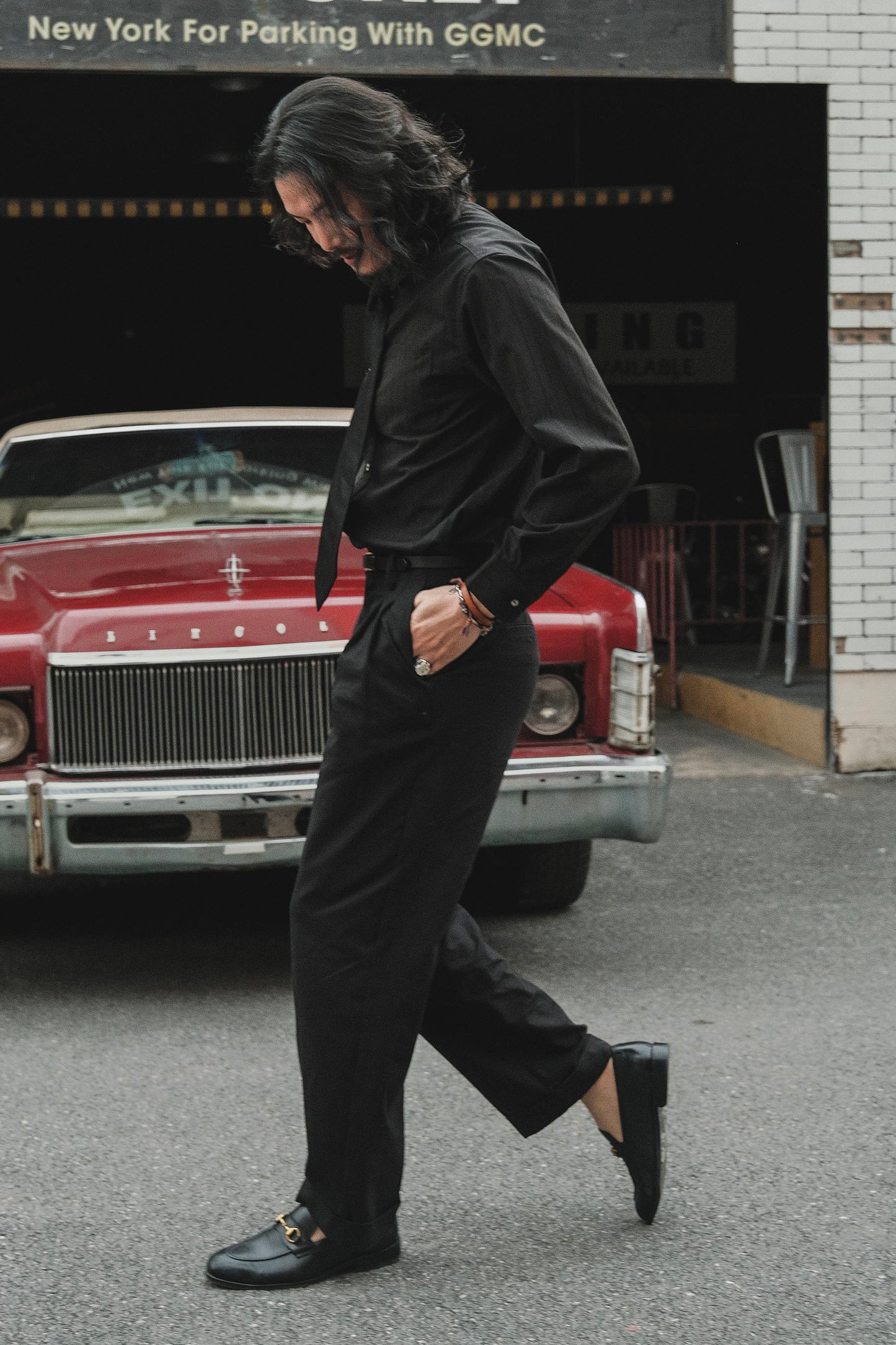British retro style cotton and linen cropped trousers for men Summer business formal casual slim tapered suit trousers