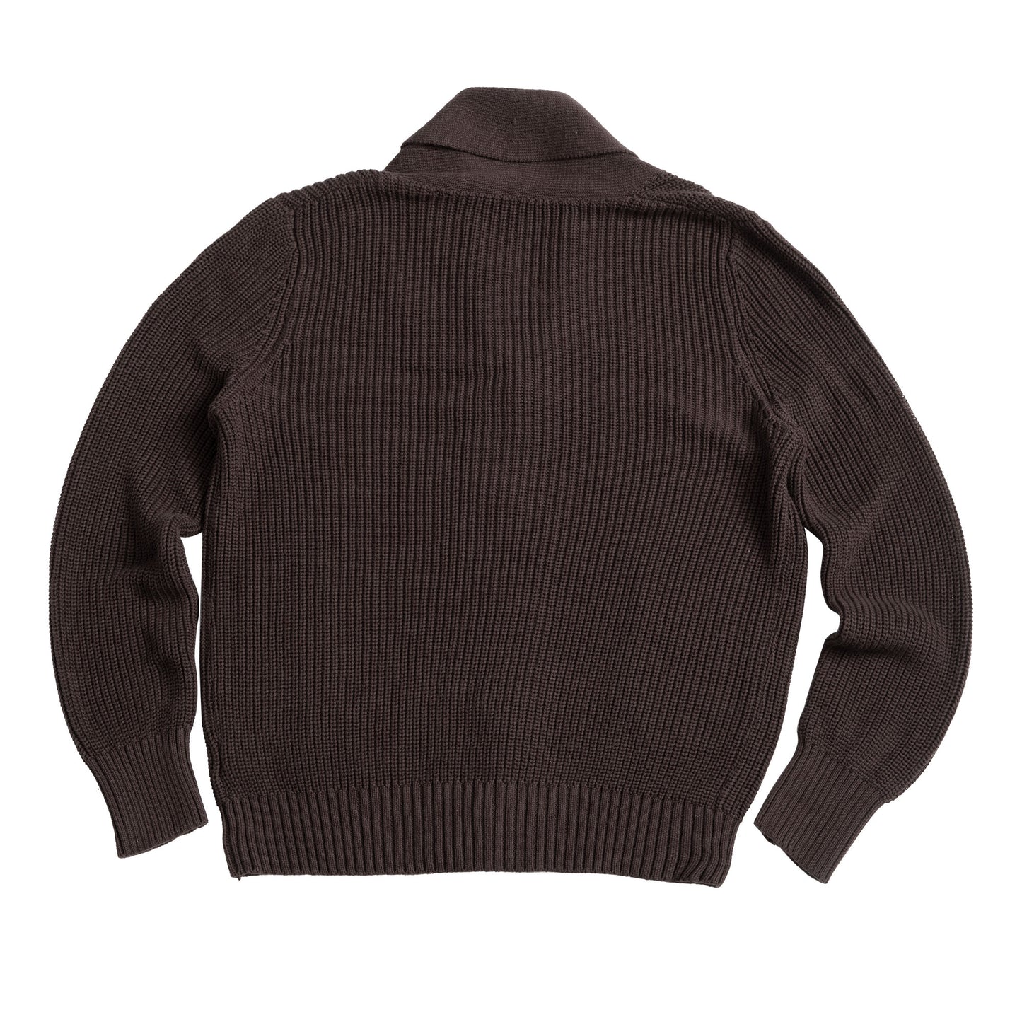 British retro style shawl collar sweater cardigan men's Naples casual heavy warm knit sweater