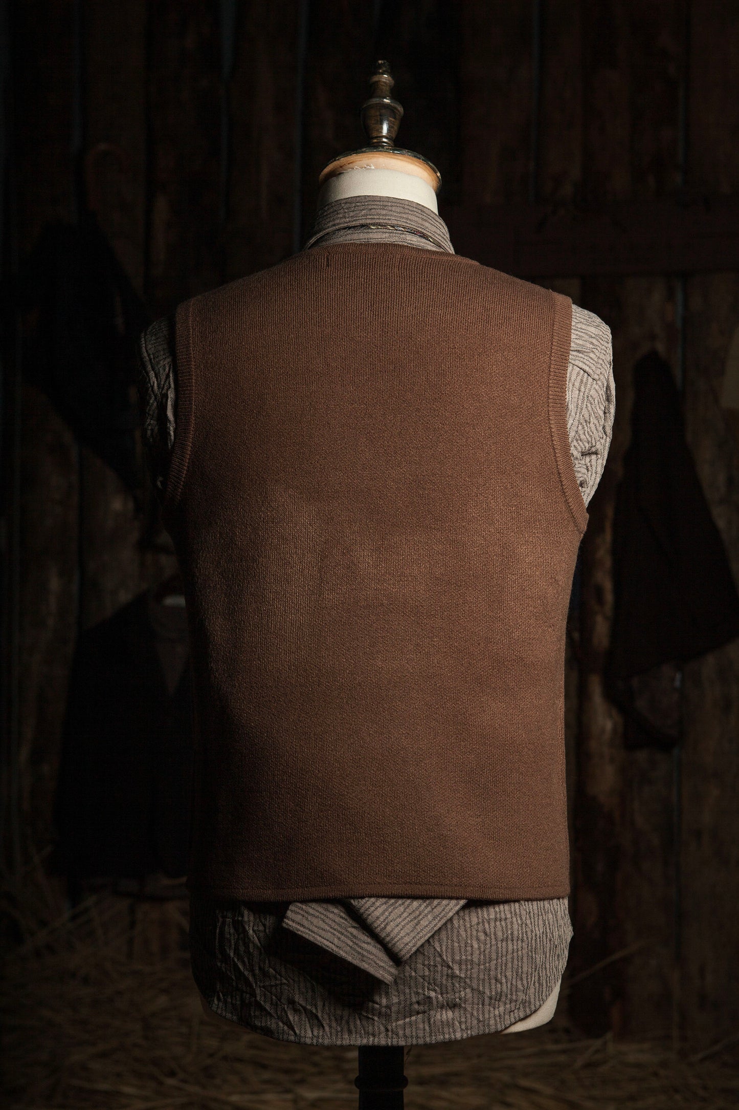 British retro double-breasted sweater suit vest autumn and winter men suit vest knitted sweater vest
