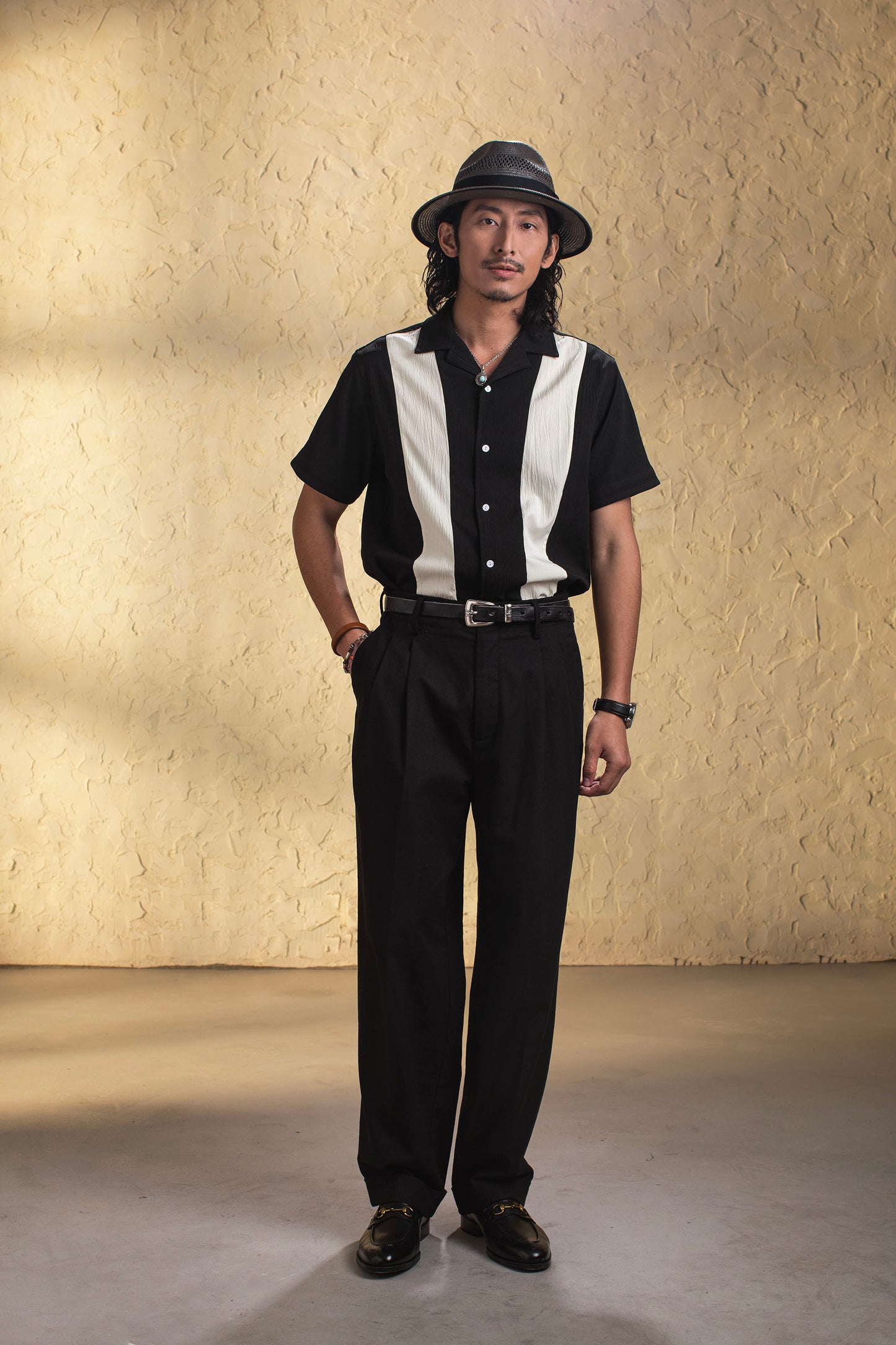 British retro style cotton and linen cropped trousers for men Summer business formal casual slim tapered suit trousers