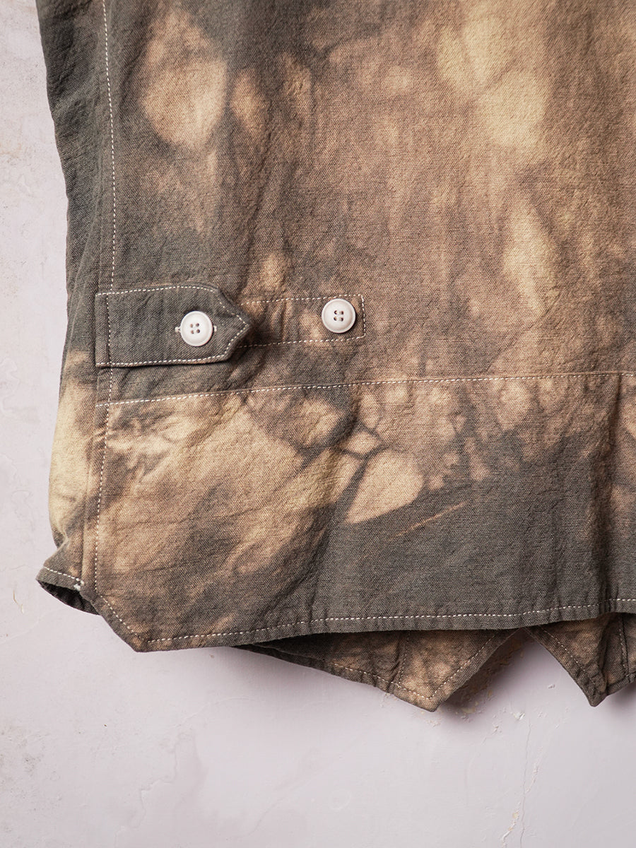 SOARIN WORLD Vintage Artisanal Slim-Fit Tie-Dyed Linen Vest Z92B202