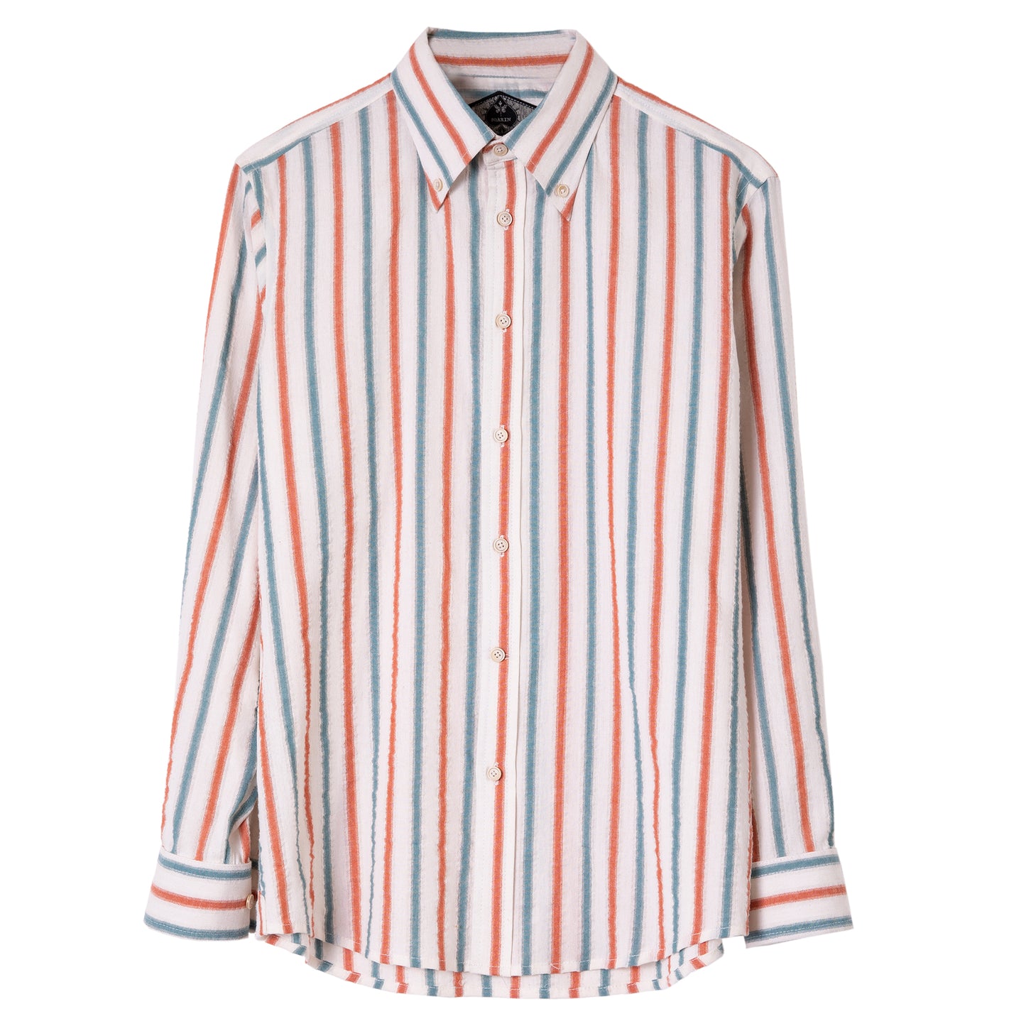 British retro style striped long-sleeved shirt for men High-end business formal casual slim-fit suit shirt