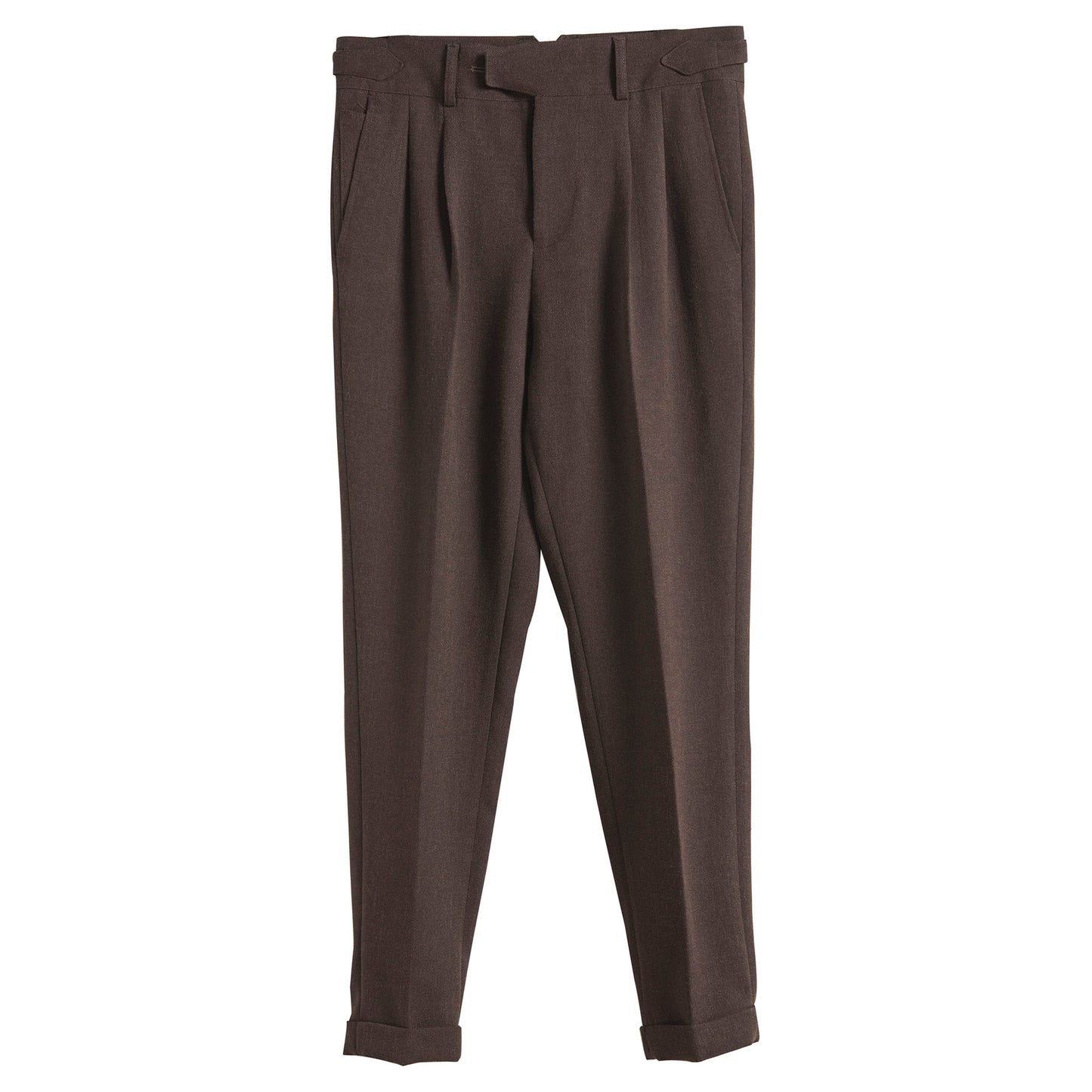 SOARIN original retro style Naples trousers men Italian autumn and winter drape casual slim fit nine-point trousers