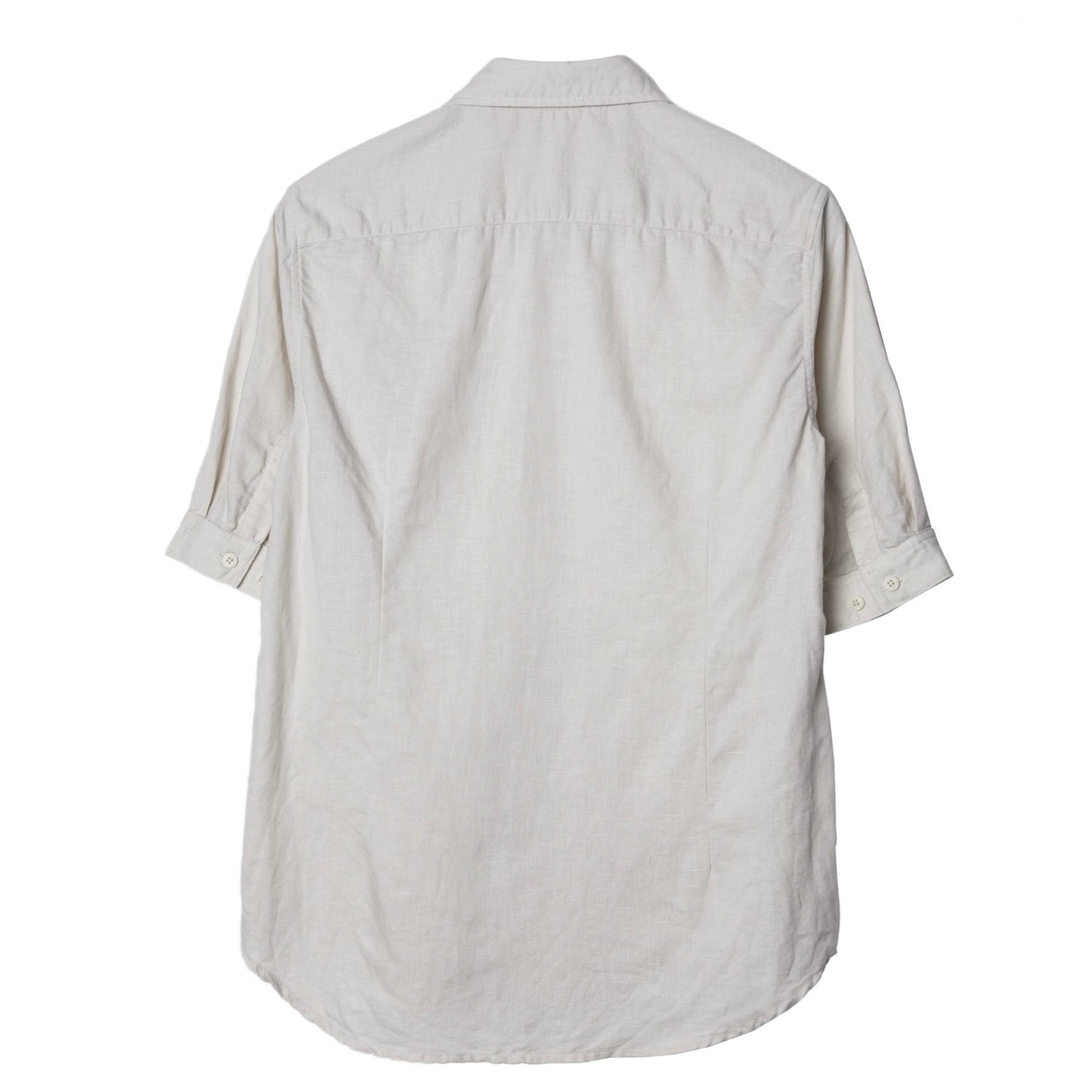 Retro British style linen short-sleeved shirt for men, yuppie business casual cotton and linen short-sleeved shirt