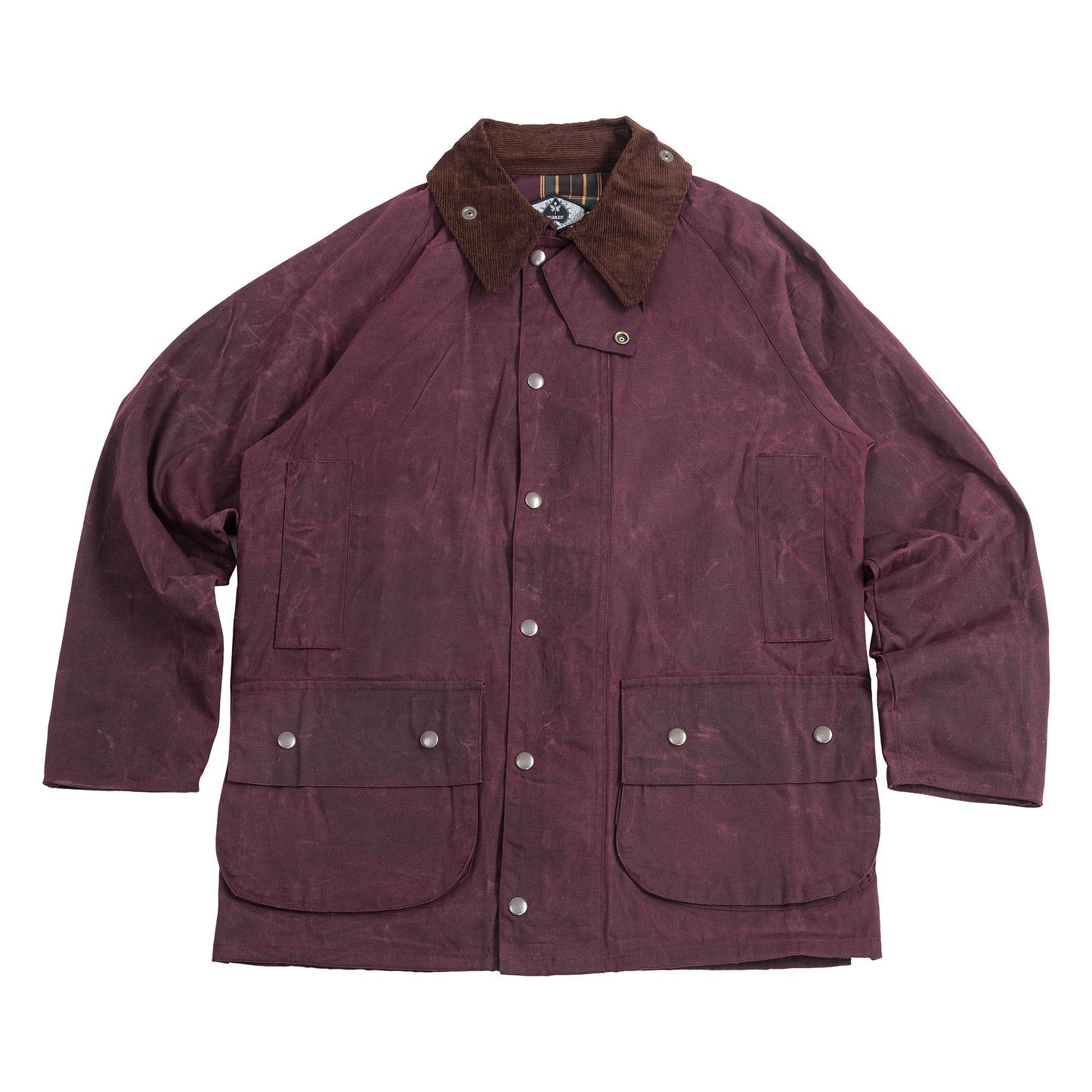 American workwear retro style waxed cloth jacket men's heavy windproof splicing casual loose hunting jacket