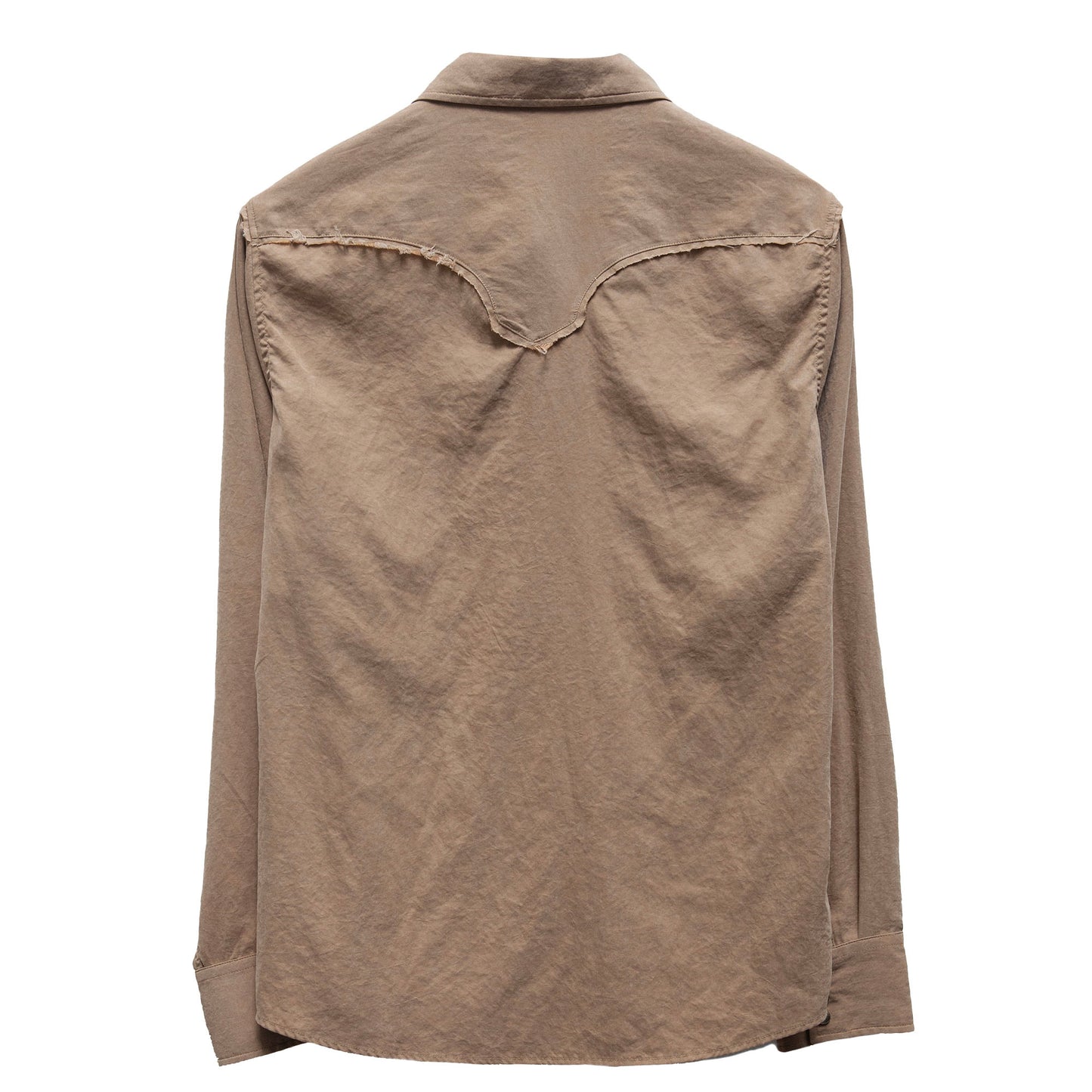 Independent retro design shirt men's original yuppie thin splicing casual ice silk long-sleeved shirt