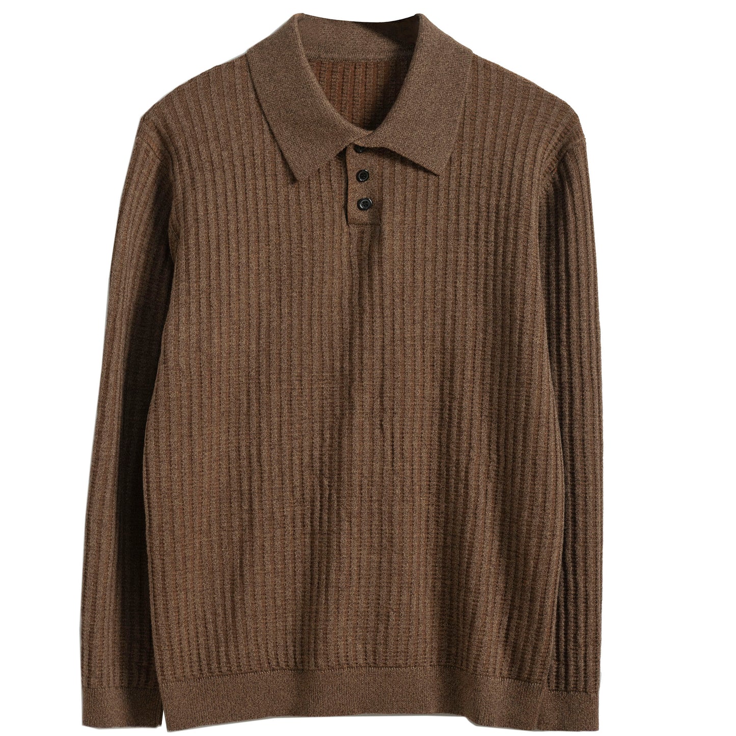 British retro style striped sweater men's lapel pullover casual slim knit sweater base layer sweater