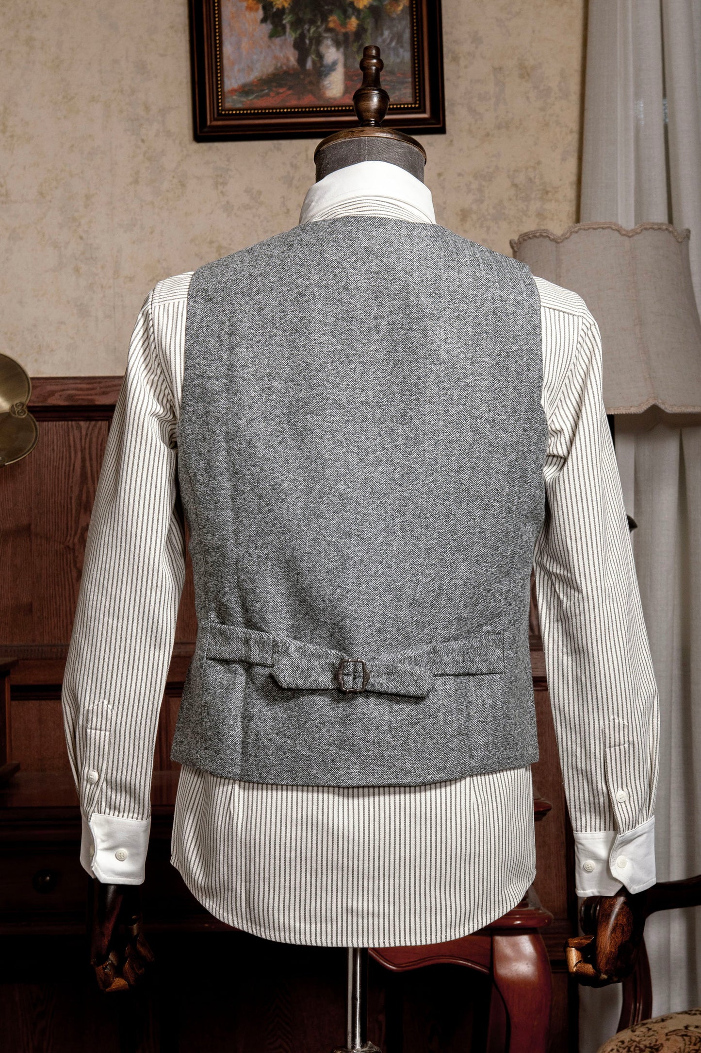 Retro British suit vest for men Business casual suit vest slim fit small vest trendy waistcoat