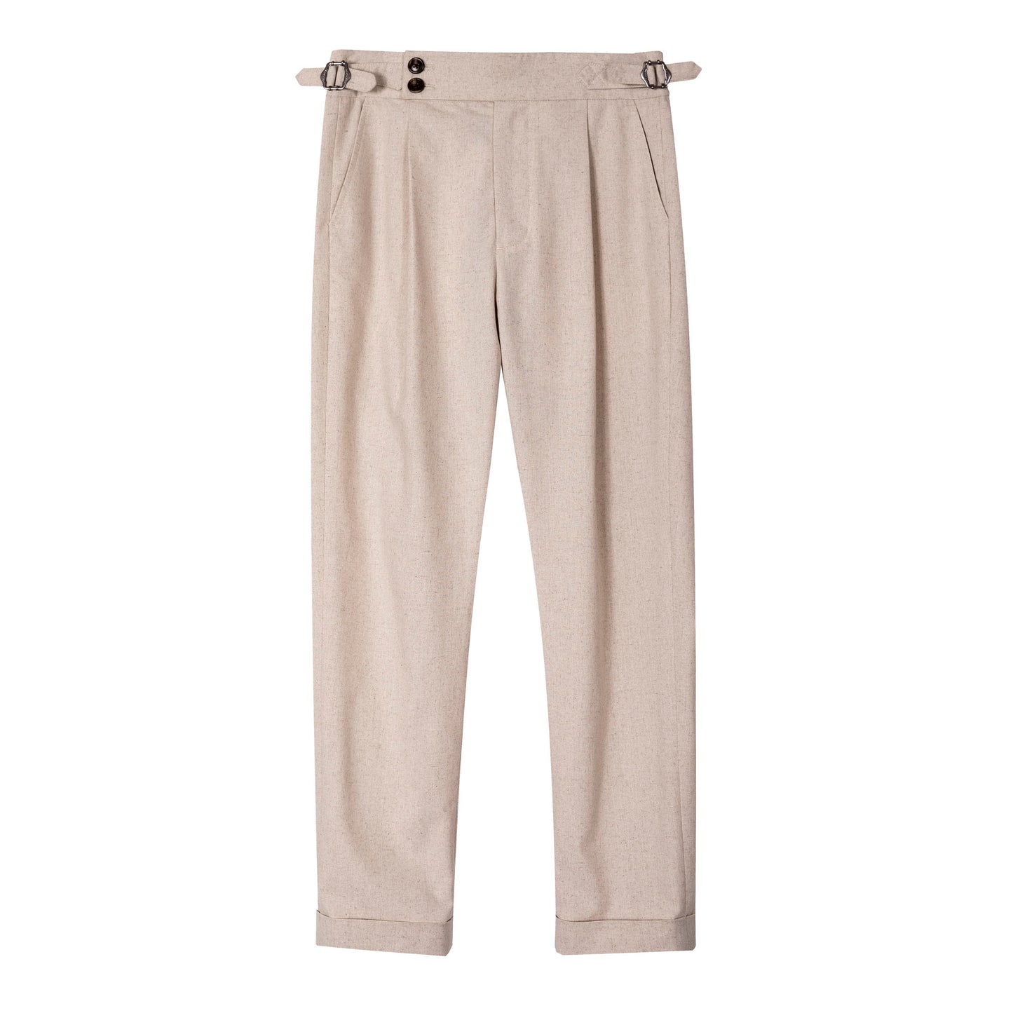 British retro style Naples trousers men's summer cotton and linen business casual slim tapered nine-point trousers
