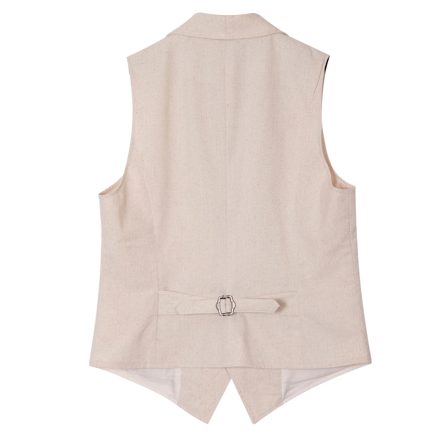 British retro style cotton and linen suit vest for men Business gentleman casual slim lapel vest