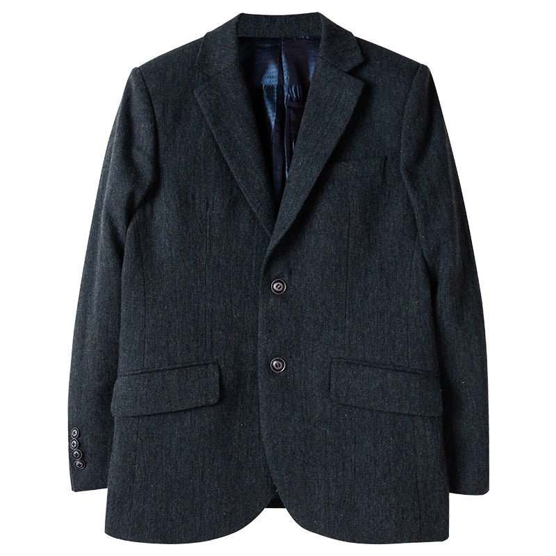 Soarin Blue Tweed Business Casual Suit Blazer