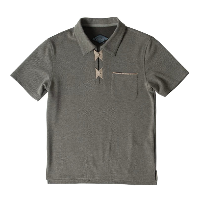 SOARIN British Casual Regular Fit Knit Polo Shirt Z212P407