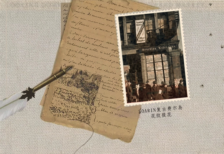 SOARIN英伦雅痞粗条纹蓝色长袖衬衫男高级感痞帅休闲纯棉西装衬衣