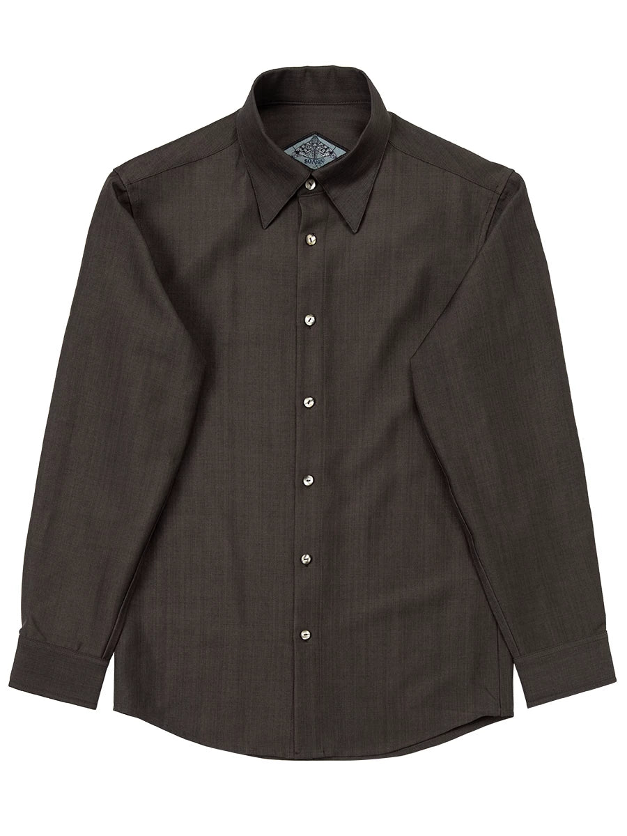 SOARIN Ivy Style Slim Fit Textured Blend Shirt JITZ2537C449