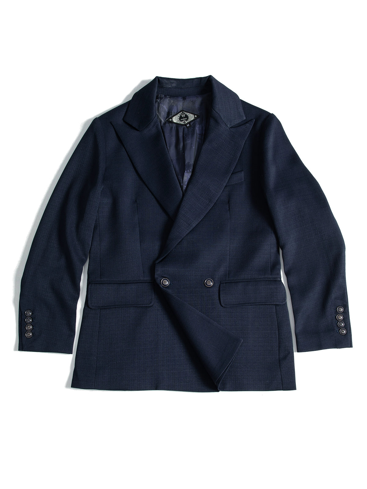 SOARIN英伦风复古双排扣西装外套男高级感商务绅士正装修身单西服