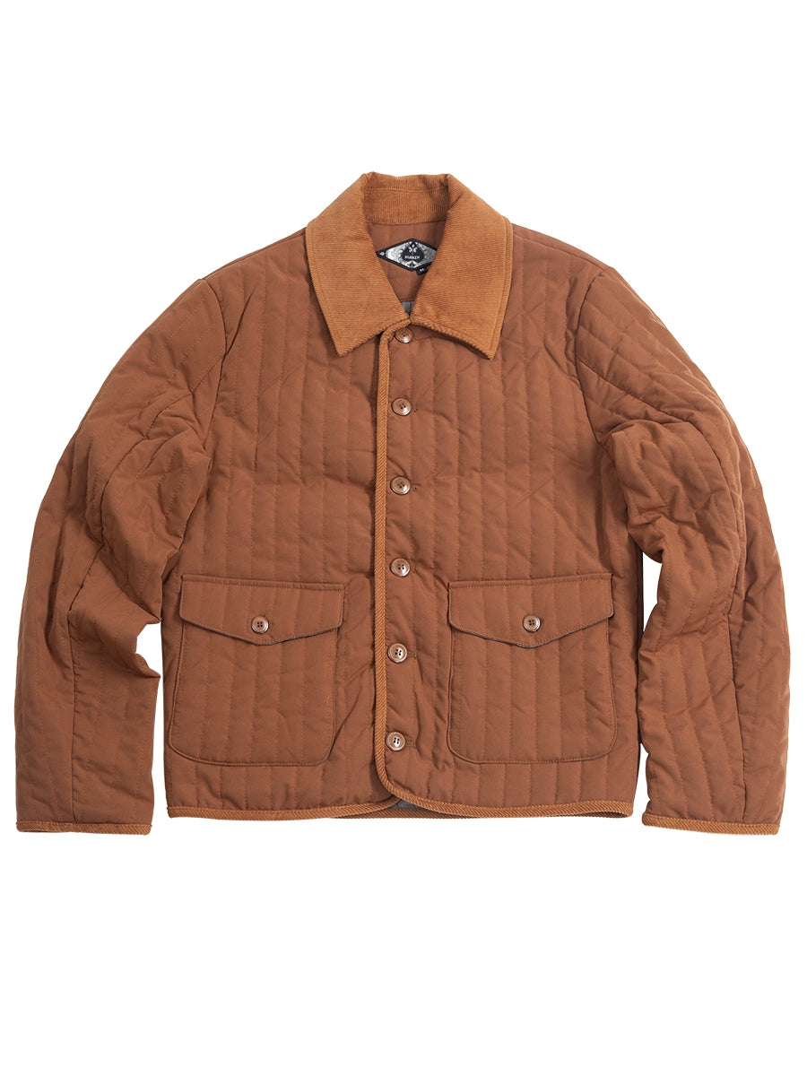 SOARIN美式工装复古绗缝棉服外套男 经典款休闲宽松条纹棉袄夹克