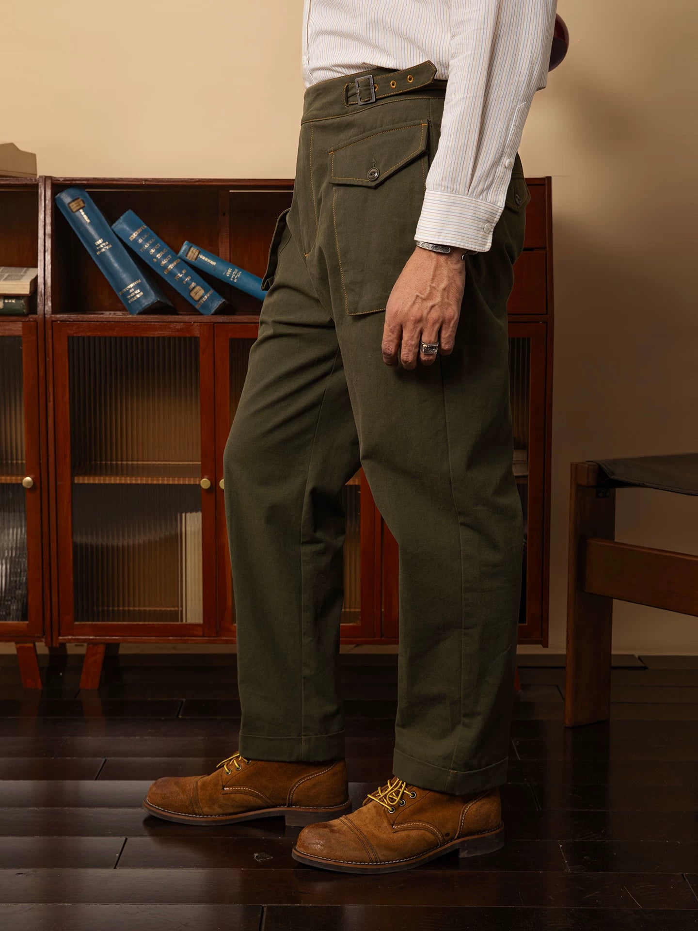 SOARIN British Safari Regular Fit Pure Cotton Trousers Z223F688