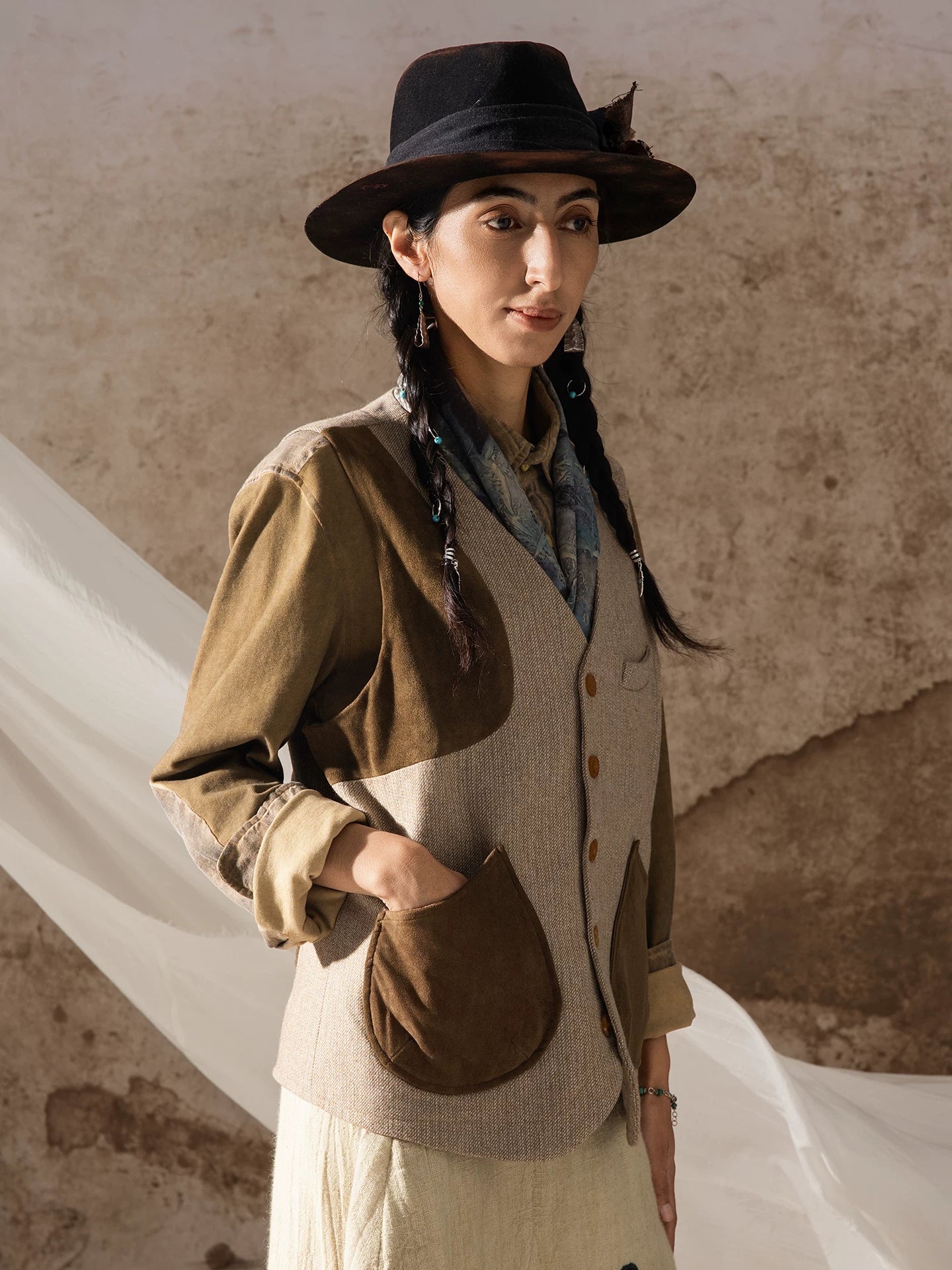 SOARIN British Country Regular Fit Wool Blend Vest Z203B313