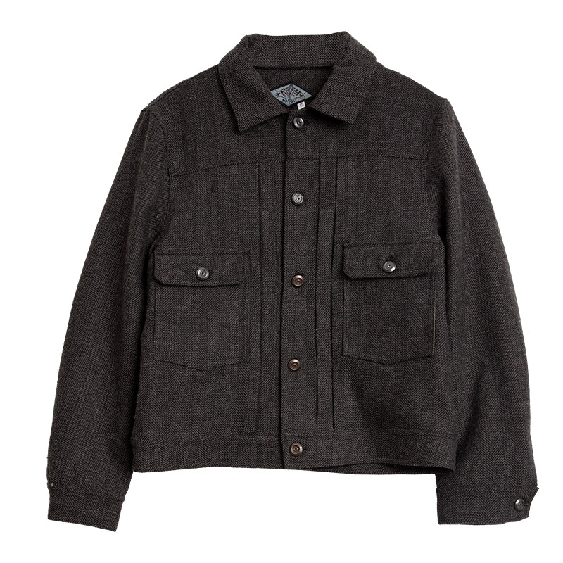 SOARIN American Vintage Heavy-Duty Work Jacket Biker Casual Wool Tweed Ranch Jacket