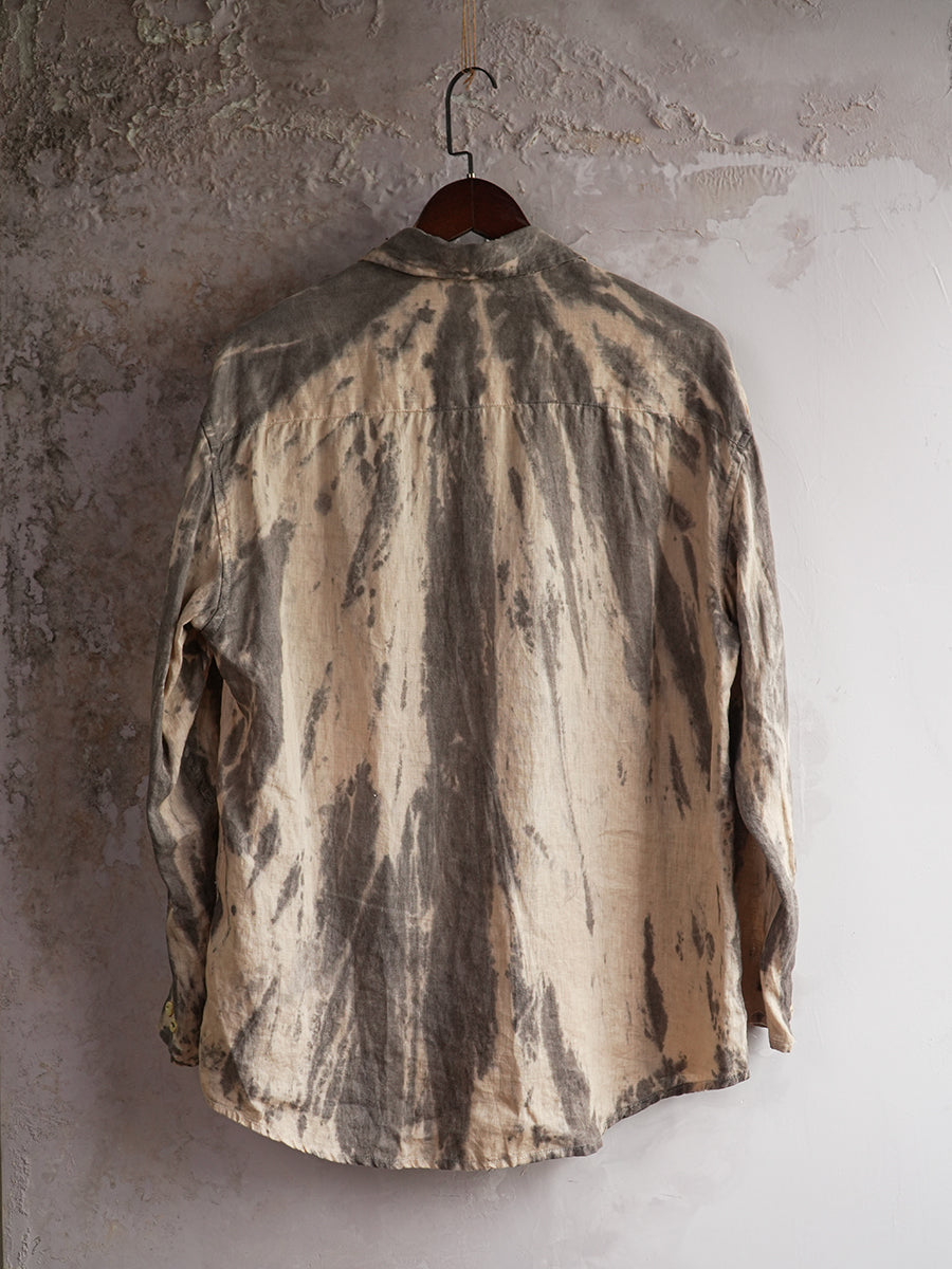 SOARIN WORLD Artistic Heritage Loose-Fit Linen Long-Sleeve Shirt N-DCZ253TC24