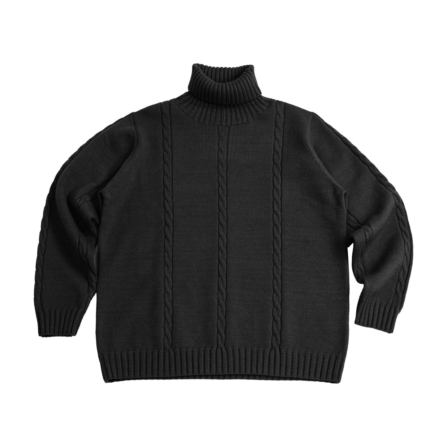 British retro style lapel turtleneck sweater men's heavy warm pullover sweater knitted bottoming sweater