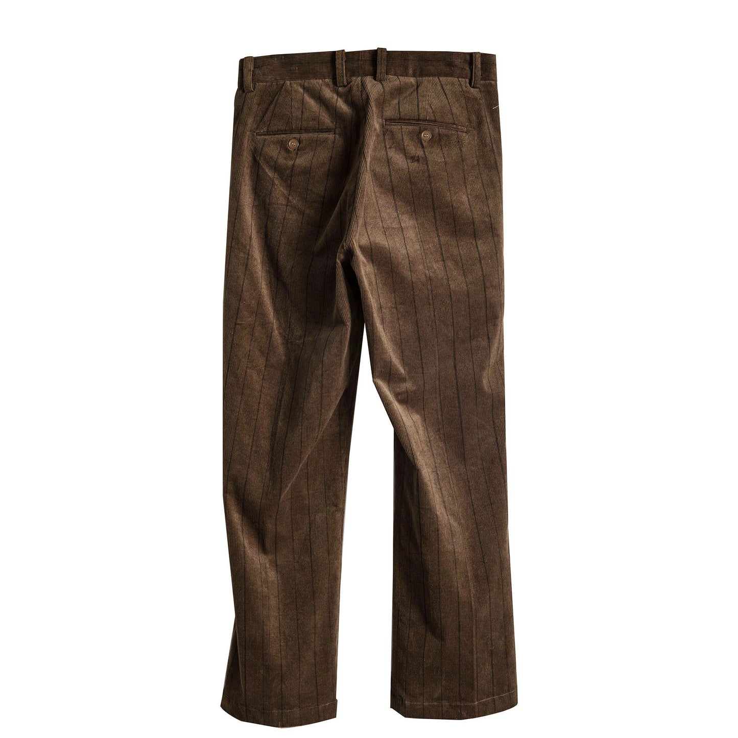 British retro style corduroy loose trousers men striped business casual straight suit trousers
