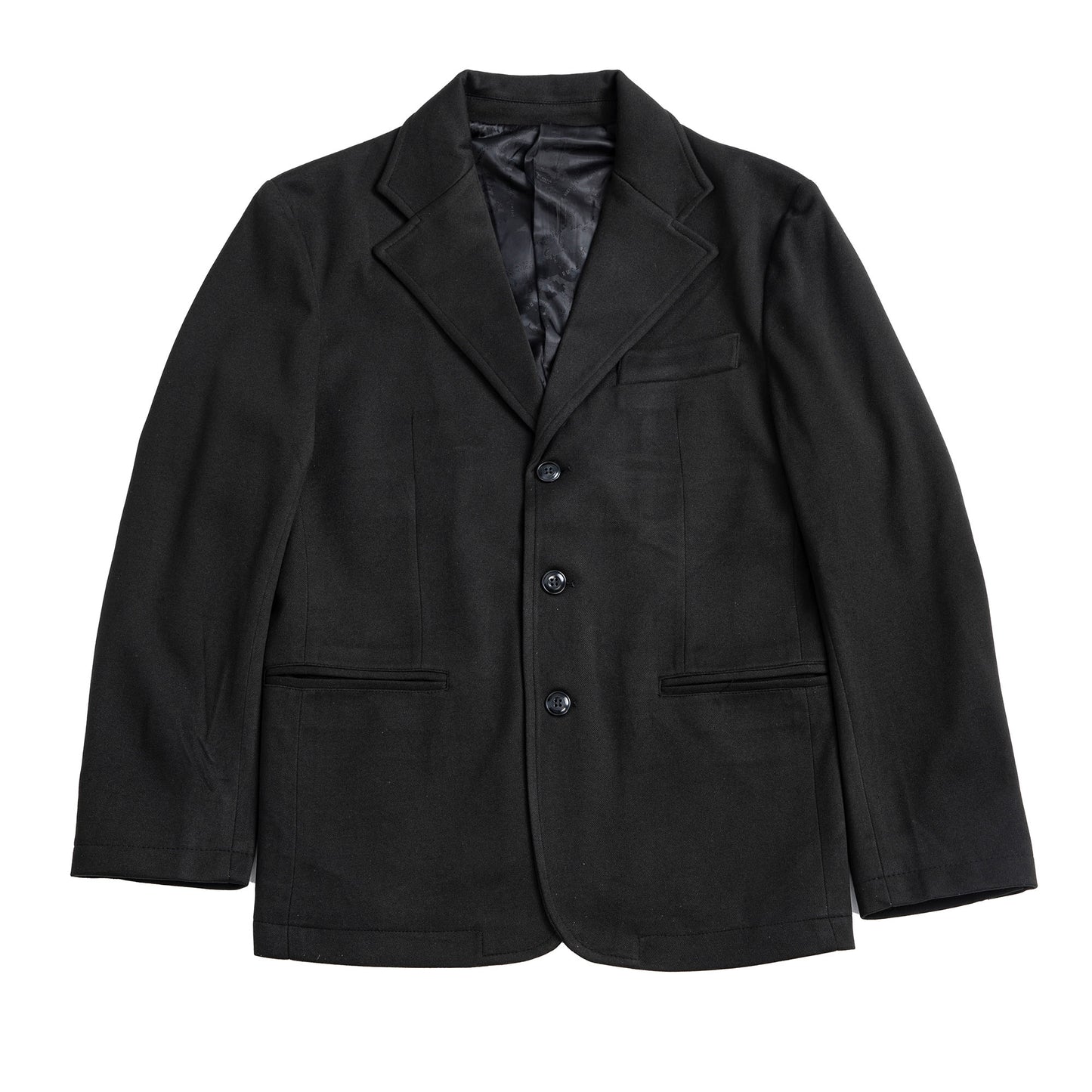 British style retro black suit jacket for men Winter woolen casual business formal wedding suit