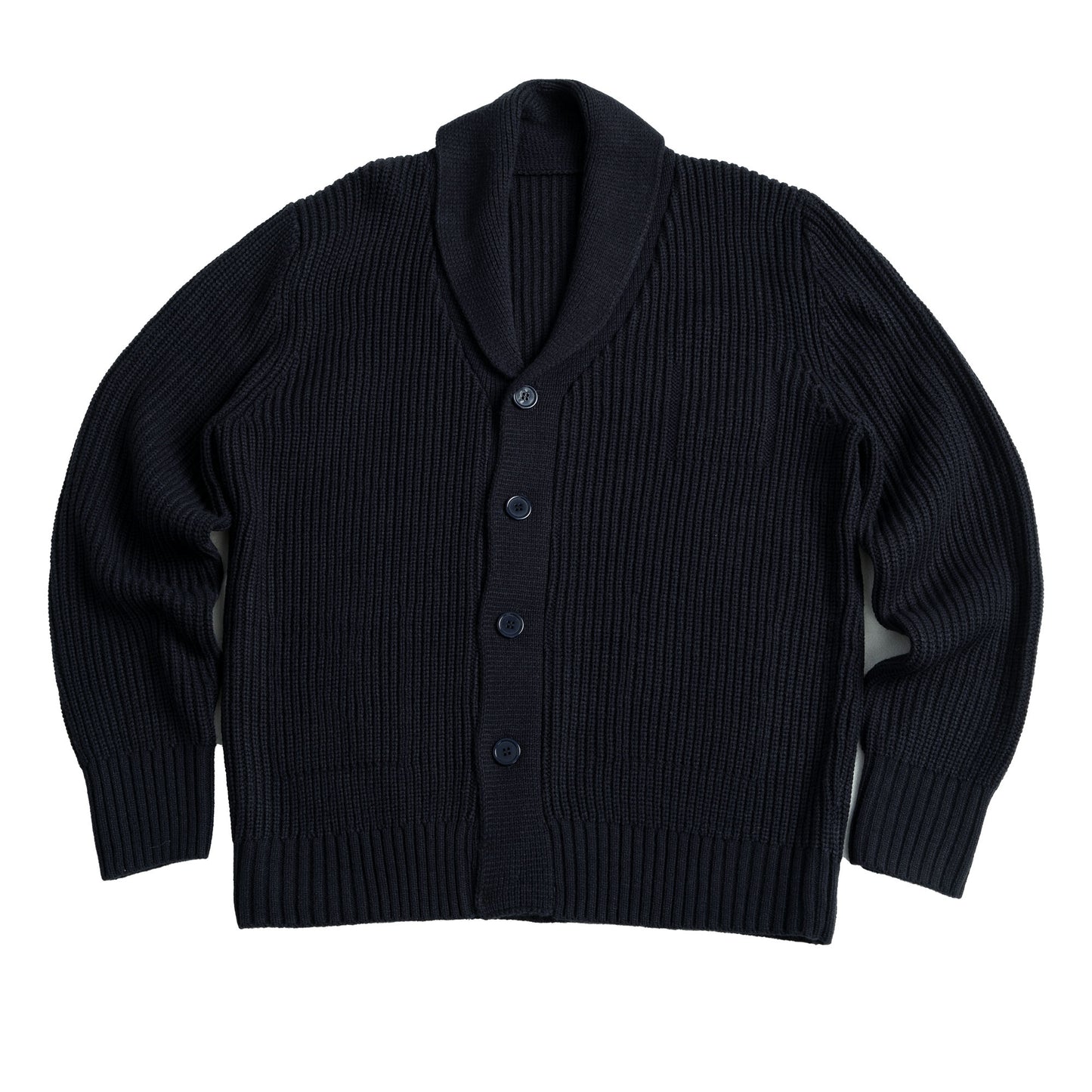 Italian Naples shawl collar sweater for men Heavy warm business gentleman knitted cardigan jacket