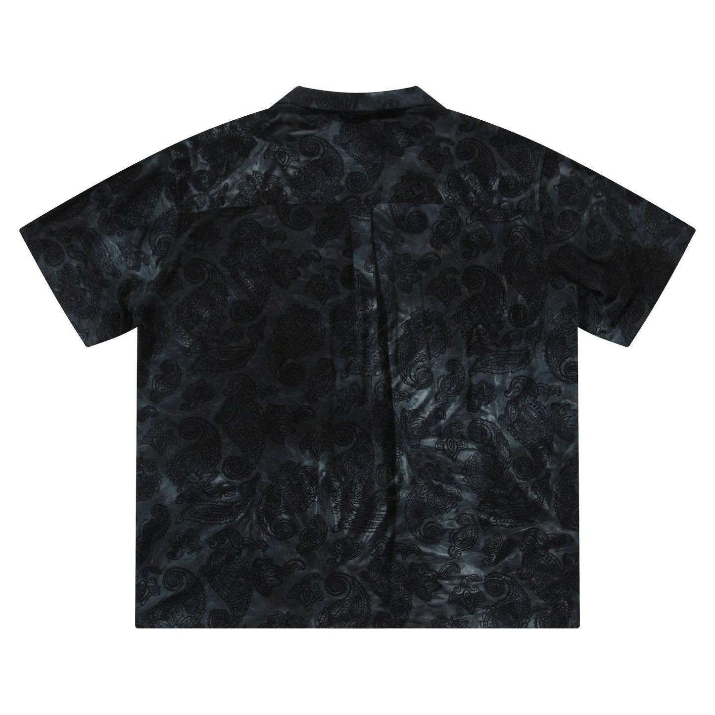 British retro style printed short-sleeved shirt for men Cuban collar casual neutral simple short-sleeved shirt