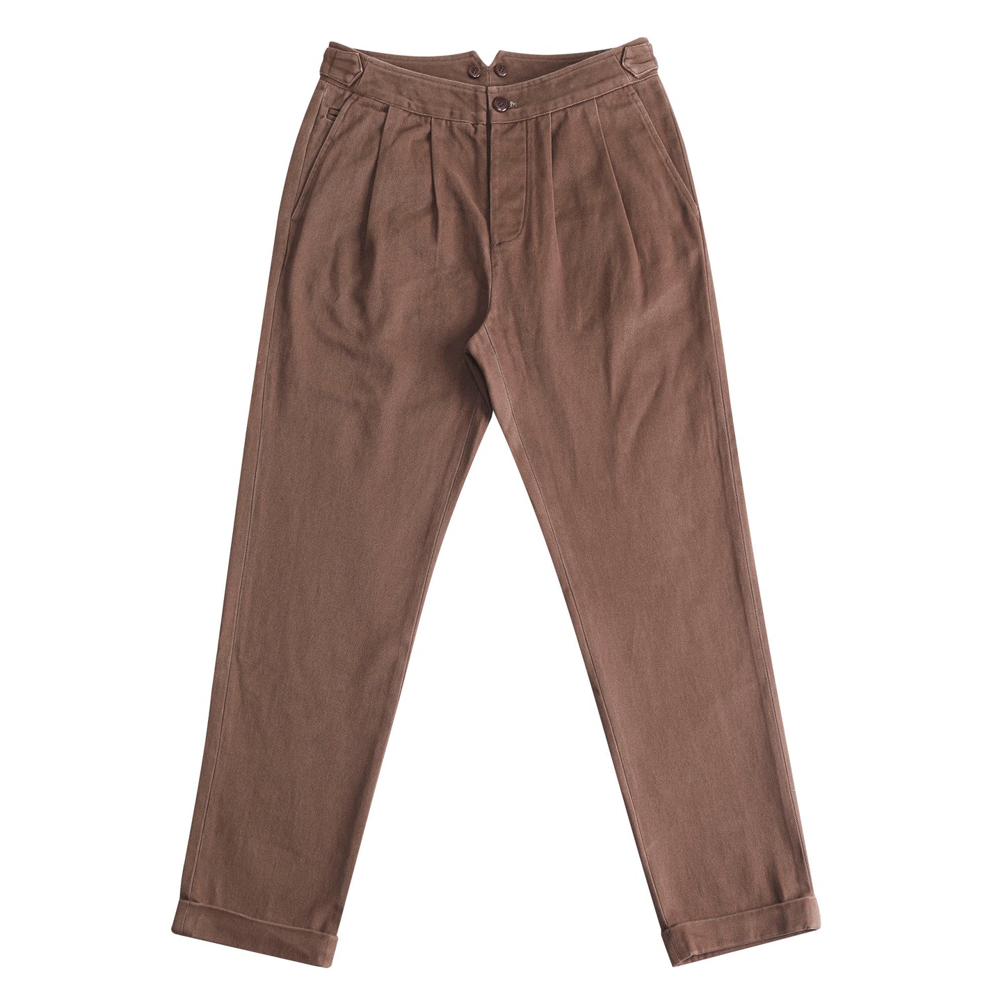 Ami Khaki Carrot Pants Men Retro American Workwear Style Straight Casual Gurga Nine-Point Suit Trousers