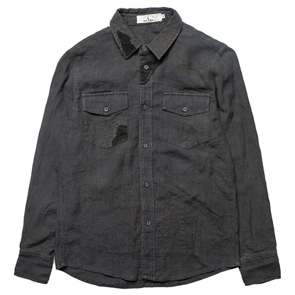 SOARIN WORLD Gai Yu Xia Series Slim Fit Linen Shirt Z93C234