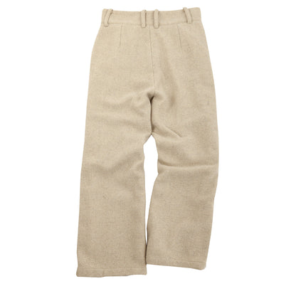 British retro wool high waist pants for men Business casual straight loose wool suit trousers