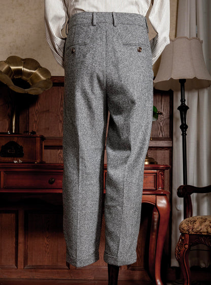 Soarin original retro style herringbone nine-point suit pants men's British style business slim straight nine-point casual trousers
