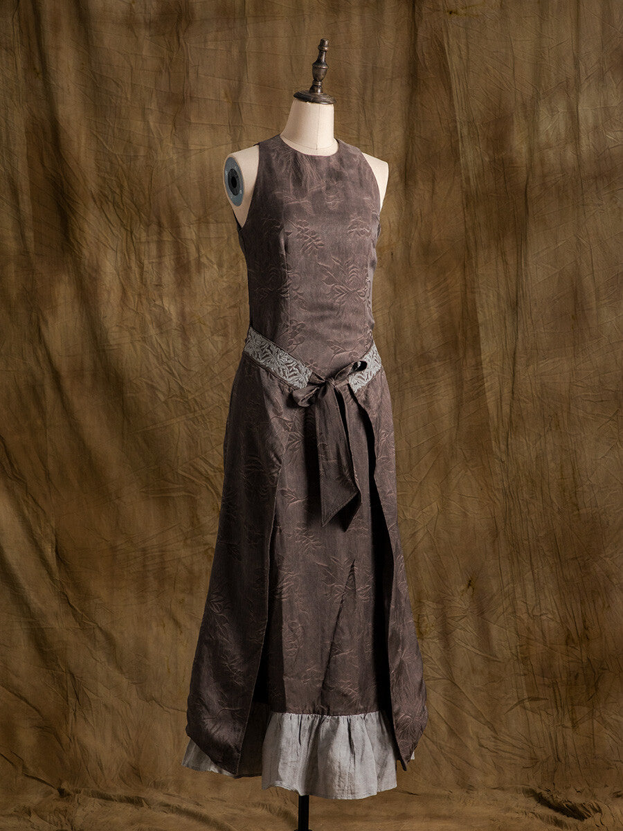 SOARIN WORLD（Neo-Oriental Heritage）Sleeveless Jacquard Maxi Dress N-DCZ242TQ18