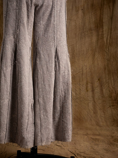SOARIN WORLD Wide Leg Pleated Cotton Linen Trousers N-DCZ242TF01