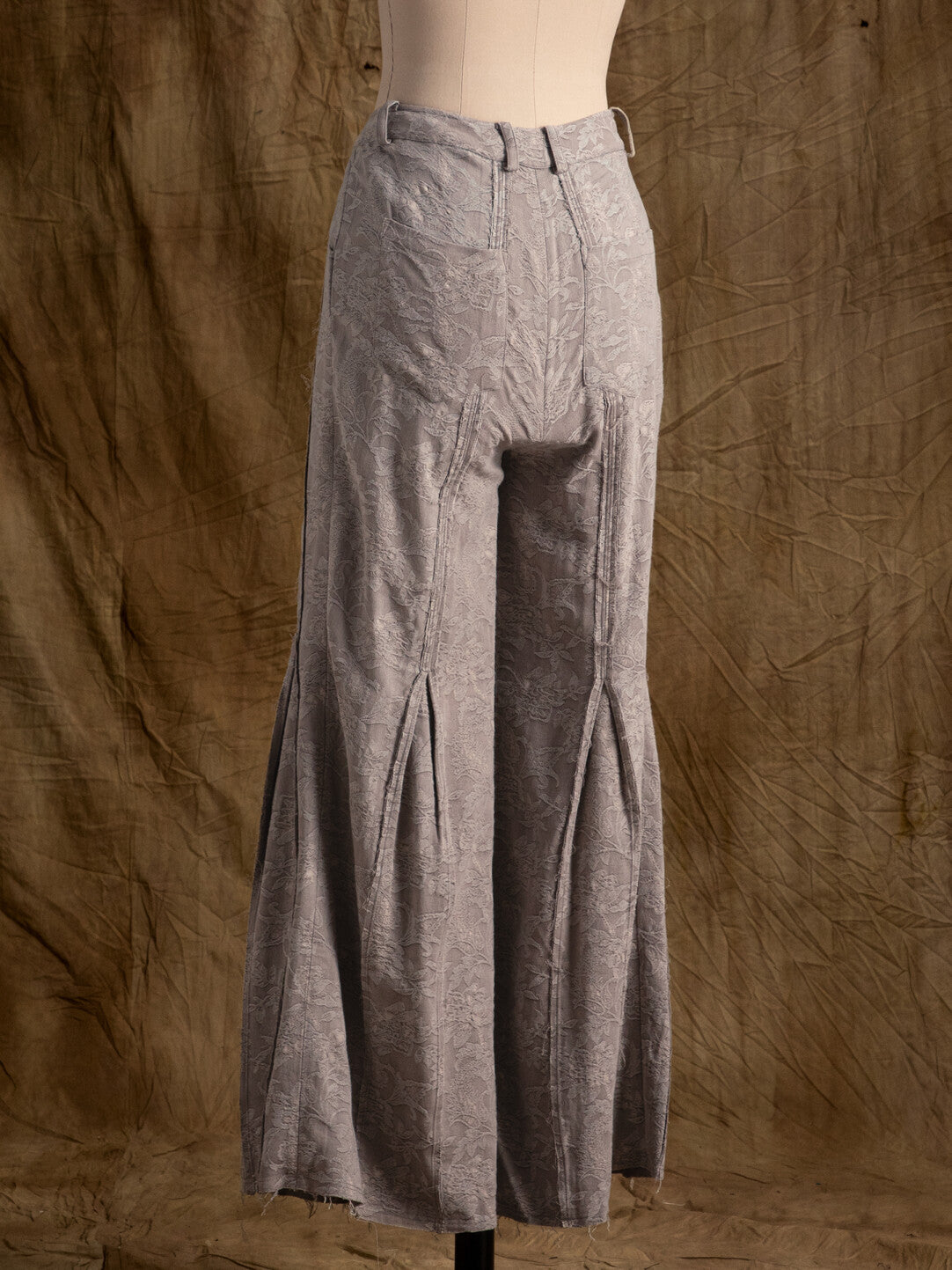 SOARIN WORLD Wide Leg Pleated Cotton Linen Trousers N-DCZ242TF01