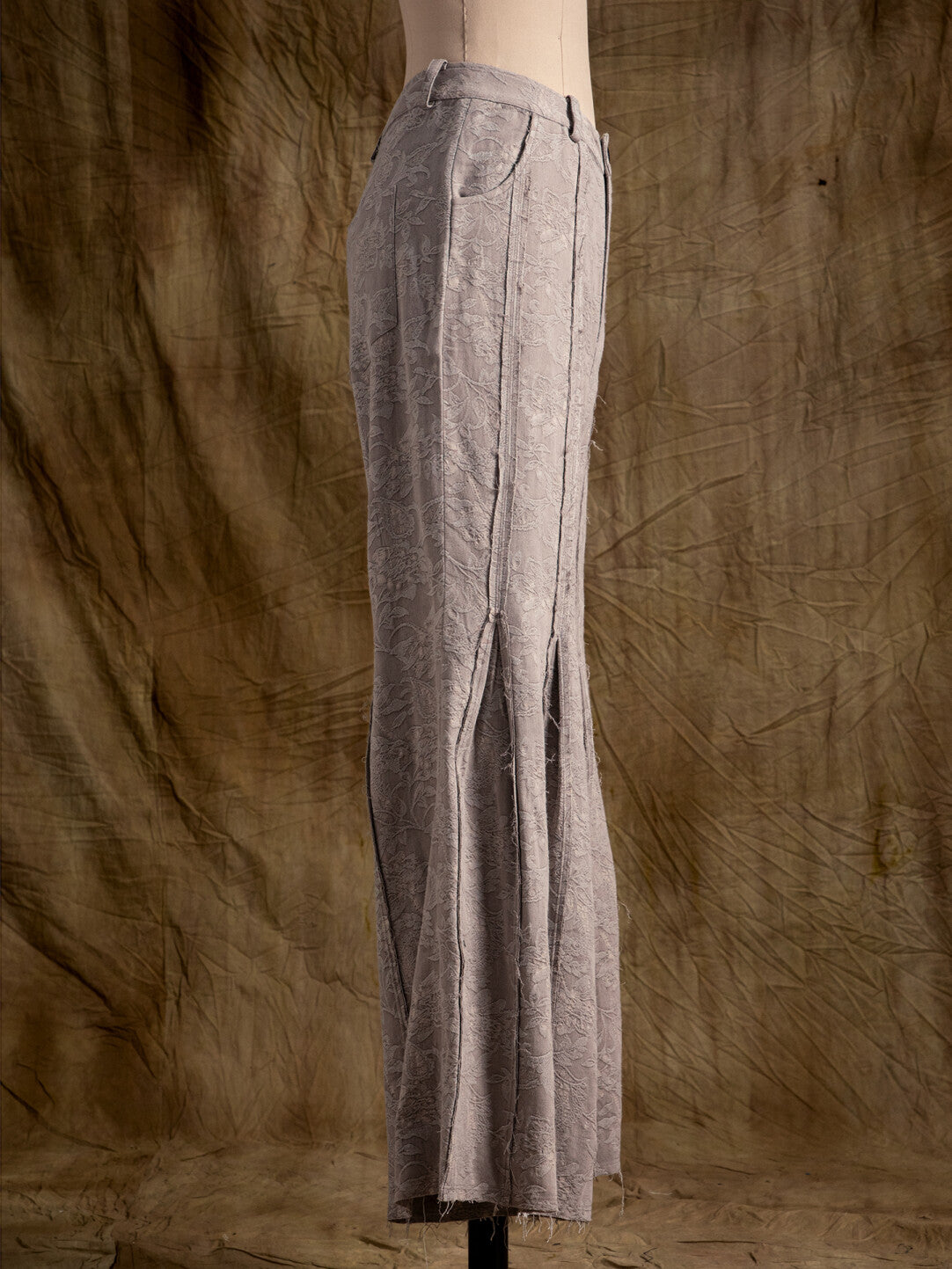 SOARIN WORLD Wide Leg Pleated Cotton Linen Trousers N-DCZ242TF01