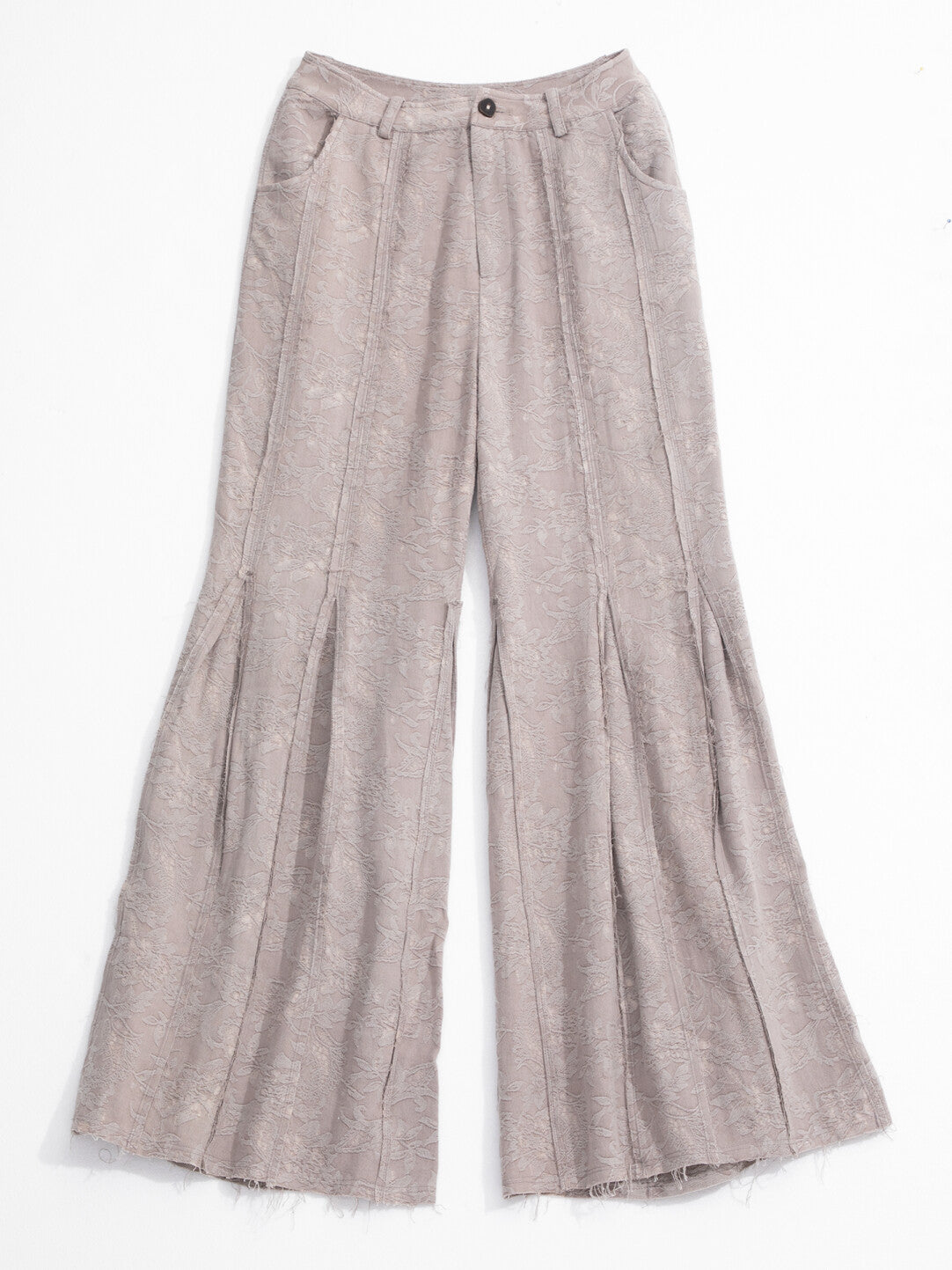 SOARIN WORLD Wide Leg Pleated Cotton Linen Trousers N-DCZ242TF01