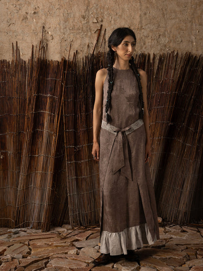 SOARIN WORLD（Neo-Oriental Heritage）Sleeveless Jacquard Maxi Dress N-DCZ242TQ18