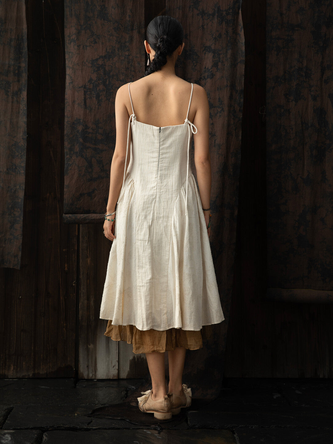 SOARIN WORLD Fit and Flare Cotton Rayon Slip Dress N-DCZ252TQ23