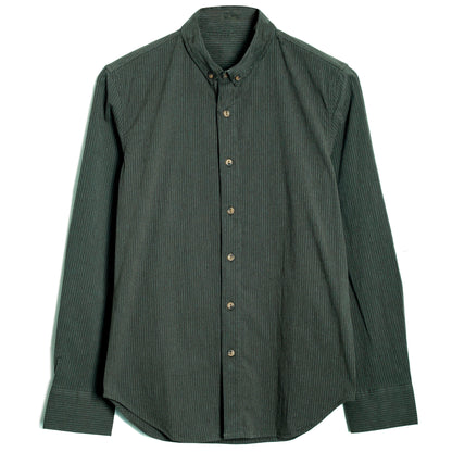 British retro style high-end striped shirt for men Vintage style business formal wear yuppie casual suit long-sleeved shirt