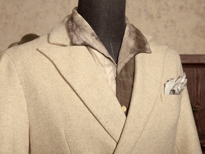 British style retro wool suit jacket for men Business formal casual double-breasted suit jacket