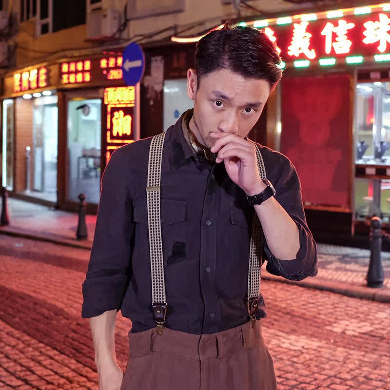 SOARIN WORLD Gai Yu Xia Series Slim Fit Linen Shirt Z93C234