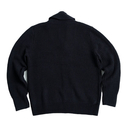 Italian Naples shawl collar sweater for men Heavy warm business gentleman knitted cardigan jacket
