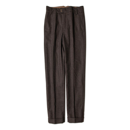 SOARIN original British retro style nine-point handsome pants men's wool tweed tapered casual suit pants