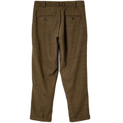 SOARIN original British retro wool trousers men's vintage style Gurga casual straight high waist suit nine-point trousers