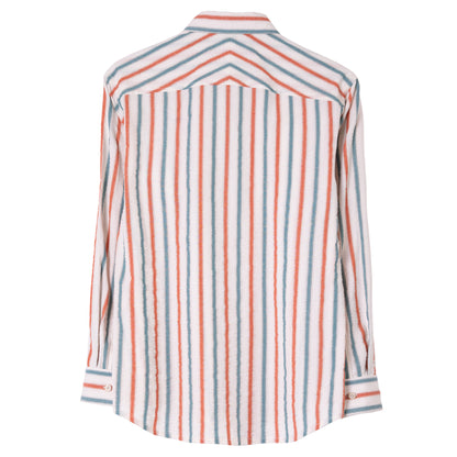 British retro style striped long-sleeved shirt for men High-end business formal casual slim-fit suit shirt