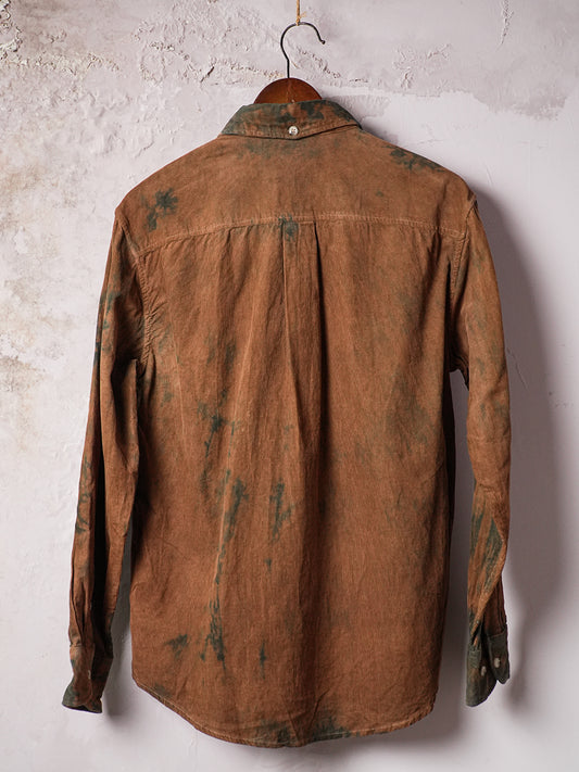 SOARIN WORLD Vintage Amekaji Regular-Fit Tie-Dyed Corduroy Shirt JIVZ24237C321